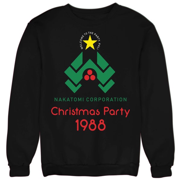 Christmas Party Jumper Nakatomi Plaza 1988 Vintage Sweater Adults & Kids Gift Present