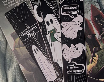 3 Ghost Bookmarks, Halloween Bookmarks, Ghost Gifts, Spooky Season, Bookmark Sets, Spooky Bookmarks, Ghosts, Book Accessories, Reader Gifts