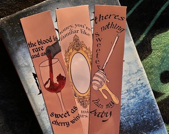 3 Hozier Inspired Bookmarks, Hozier, Hozier Gifts, Cherry Wine, From Eden, Bookmarks, Bookmark Sets, Book Accessories, Reader Gifts, Books