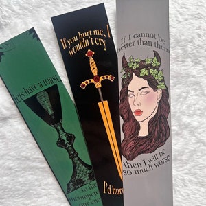 Cruel Prince Bookmarks INSPIRED: The Cruel Prince, Romantasy Books, Fantasy Books, YA Books, Booktok Books, Popular Books, Bookmarks, Reader