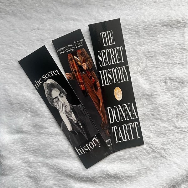 The Secret History INSPIRED bookmarks: Dark Academia Books, The Secret History, Popular Books, Bookmark Sets, Reader Gifts, Book Gifts, Book