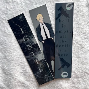 Aaron Warner Bookmarks: Shatter Me, Ignite Me, Bookmark Sets, Gifts for Readers, Aaron Warner, Romantasy Books, YA Books, Morally Grey Men