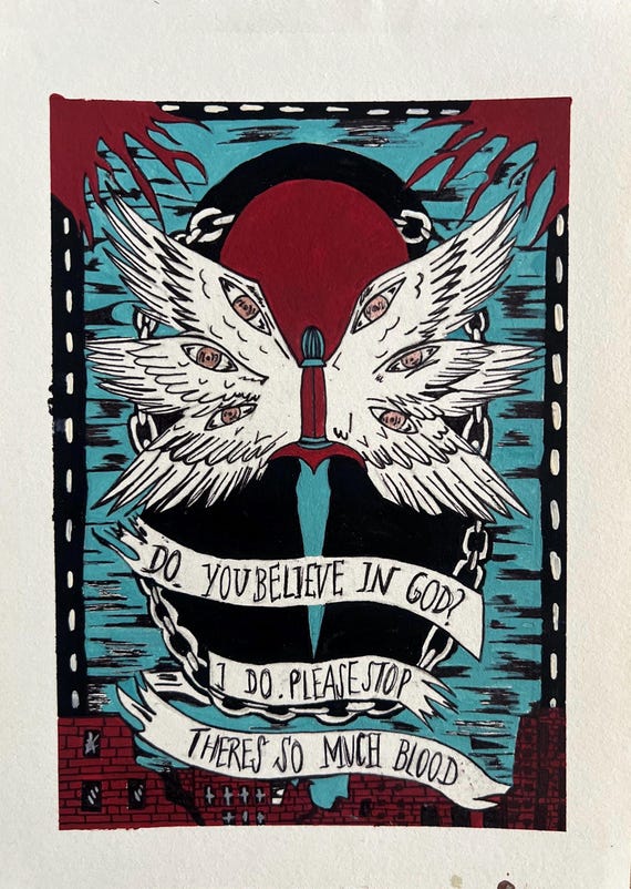 Hell Followed With Us by Andrew Joseph White Art Print: LGBTQ