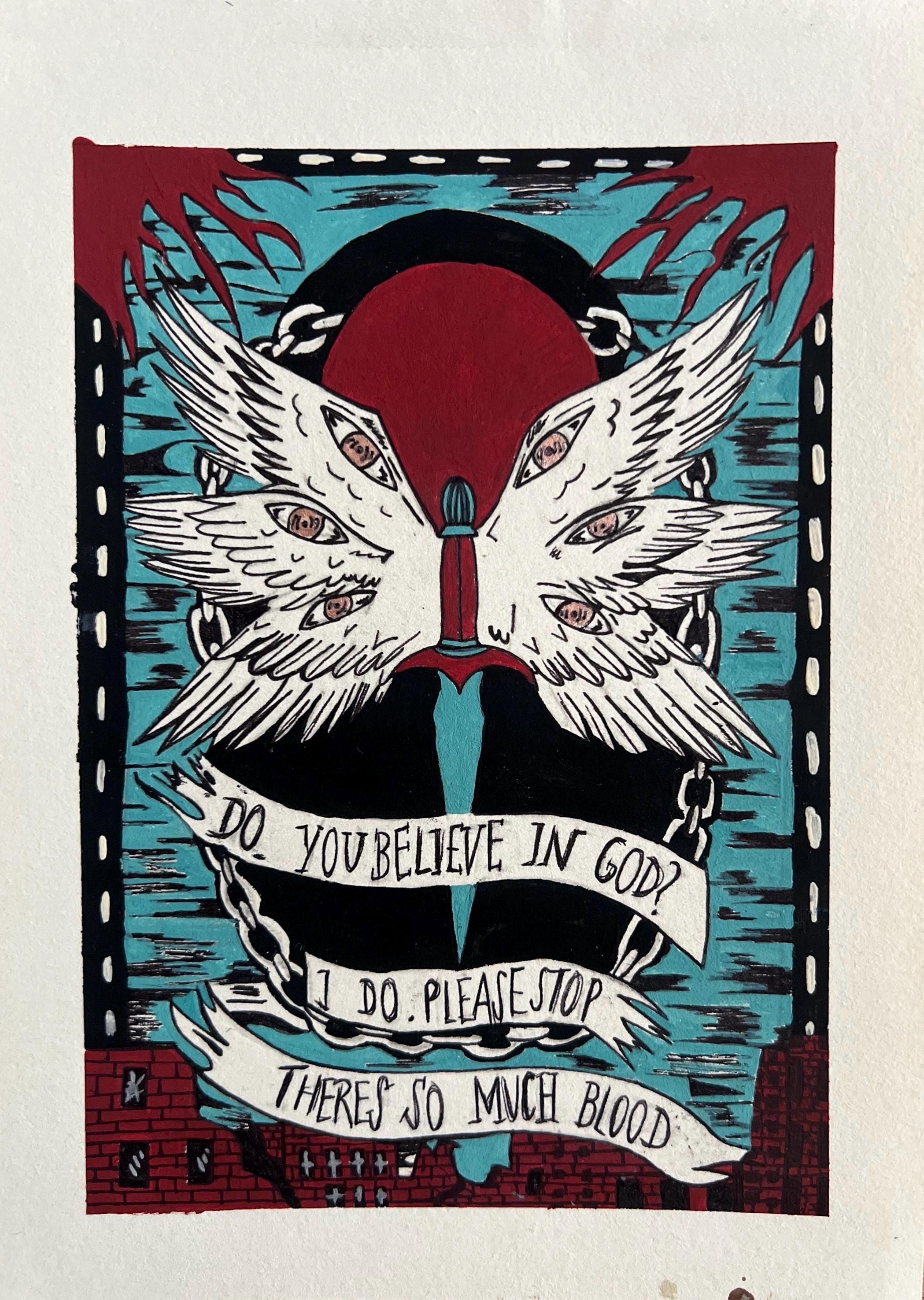 Hell Followed With Us by Andrew Joseph White Art Print: LGBTQ