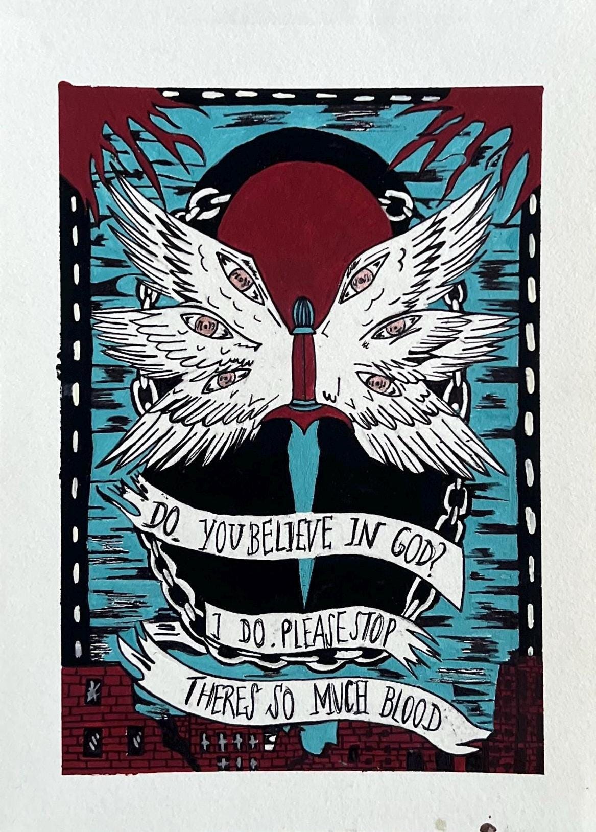 Hell Followed With Us by Andrew Joseph White Art Print: LGBTQ