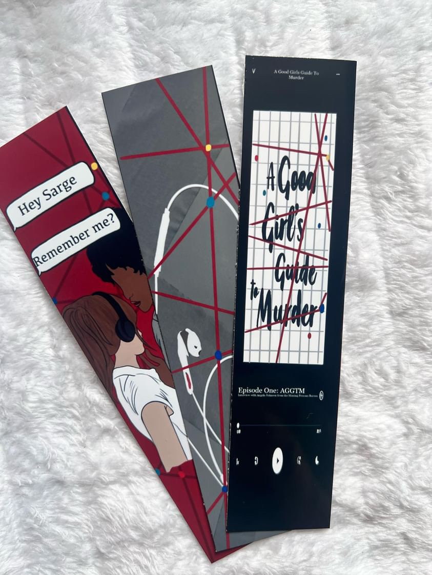 3 “A Good Girls Guide to Murder” Bookmarks, AGGTM, Ravi 3 “A Good Girls Guide to Murder” Bookmarks, AGGTM, Ravi
