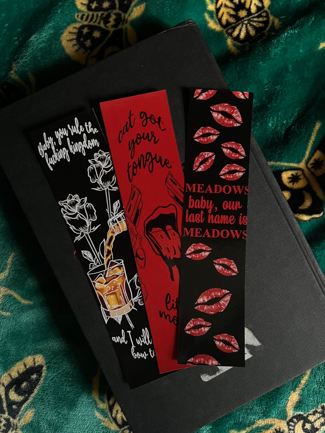 3 haunting Adeline Bookmarks, Haunting Adeline, Dark Romance Books, Spicy Books, Zade Meadows
