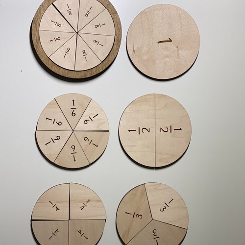 Fraction Toy SVG File Digital Download Laser Cut Fractions Etsy