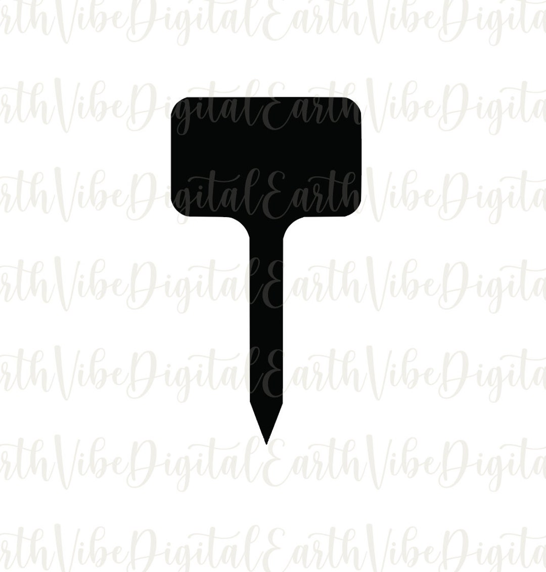 Garden Marker SVG File Digital Download Garden Marker Laser Cut File