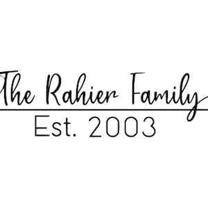 Custom Family Name SVG // Custom Digital File