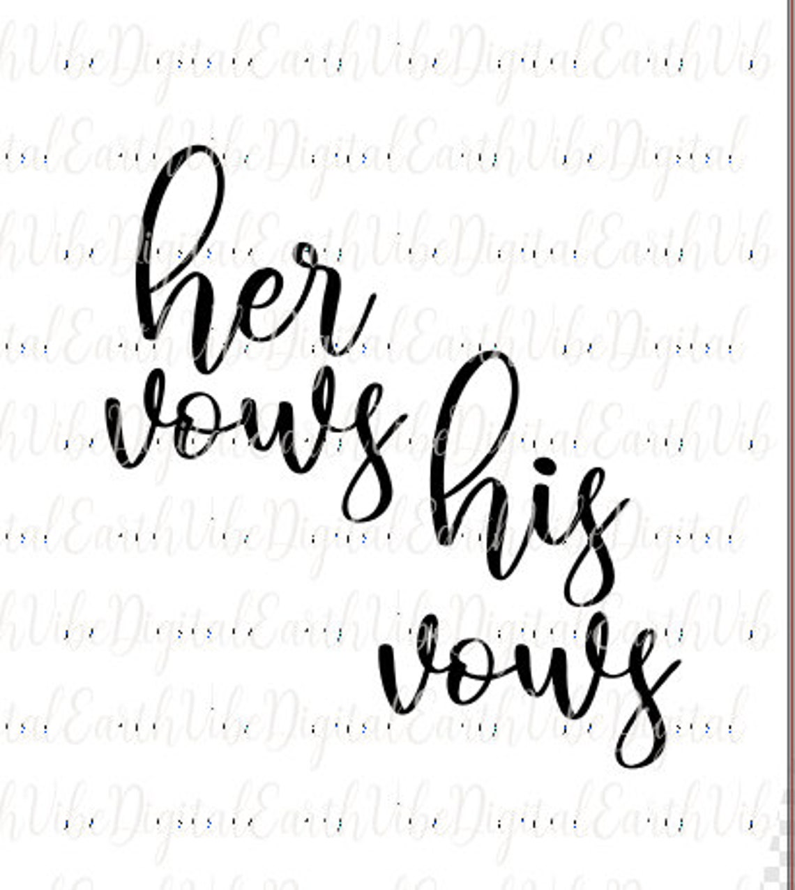 His Vows &amp; Her Vows SVG // His and Her Cut File // His and Her Laser ...