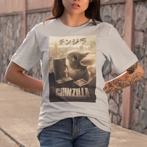 Chinzilla - Giant Grey Chinchilla Monster | Unisex T-Shirt for Chinchilla Lovers!