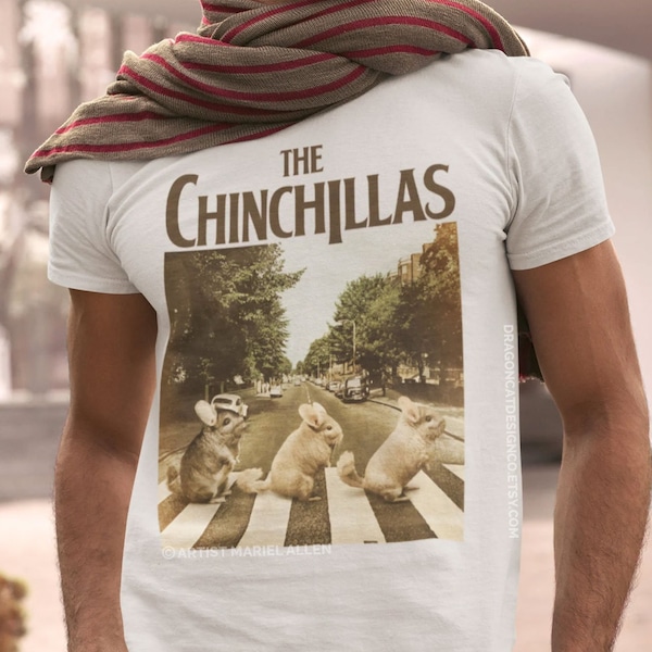 The Chinchillas Parody T-Shirt | Unisex T-Shirt for Music Lovers and Chinchilla Lovers!