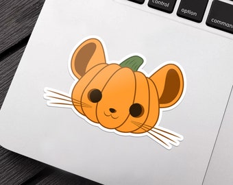 Chinchilla Pumpkin Stickers for Halloween & Autumn!