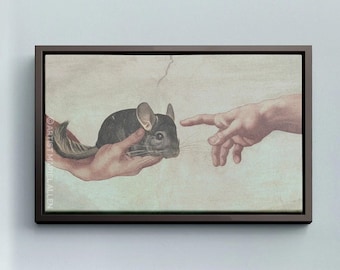 Creazione di Cincillà with Standard Grey Chinchilla | Framed Gallery Wrap Canvas