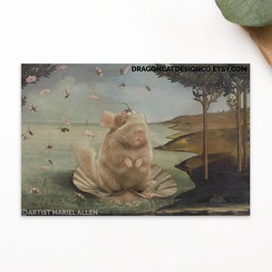 Nascida de Cincilà | Cartão Postal Padrão Nascimento da Paródia de Vênus