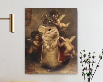 Chinchilla Royalty Renaissance Painting | Poster Art Print