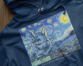 A Chinchilla's Starry Night | Unisex Champion Hoodie