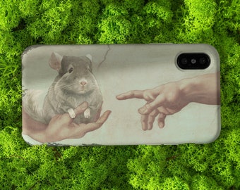 Creazione di Cincillà with Beige Chinchilla | Unique Phone Case for Chinchilla Lovers! MagSage Optional