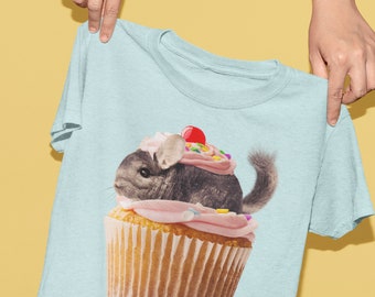 As Cute as a Cupcake Chinchilla With Rainbow Sprinkles | Unisex T-Shirt