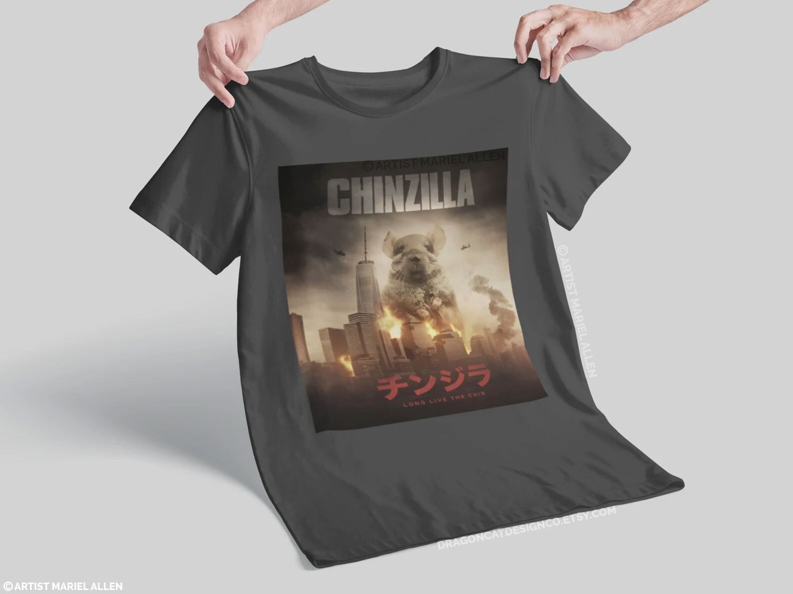 Chinzilla - Giant Chinchilla Monster | Unisex T-Shirt for Chinchilla Lovers!