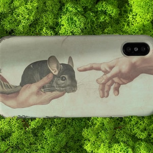 Creazione di Cincillà with Standard Grey Chinchilla | Unique Phone Case for Chinchilla Lovers! MagSafe Optional image 1