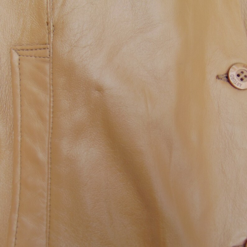 Vintage leren jas cognac kleur maat M vintage bruine leren Etsy Nederland