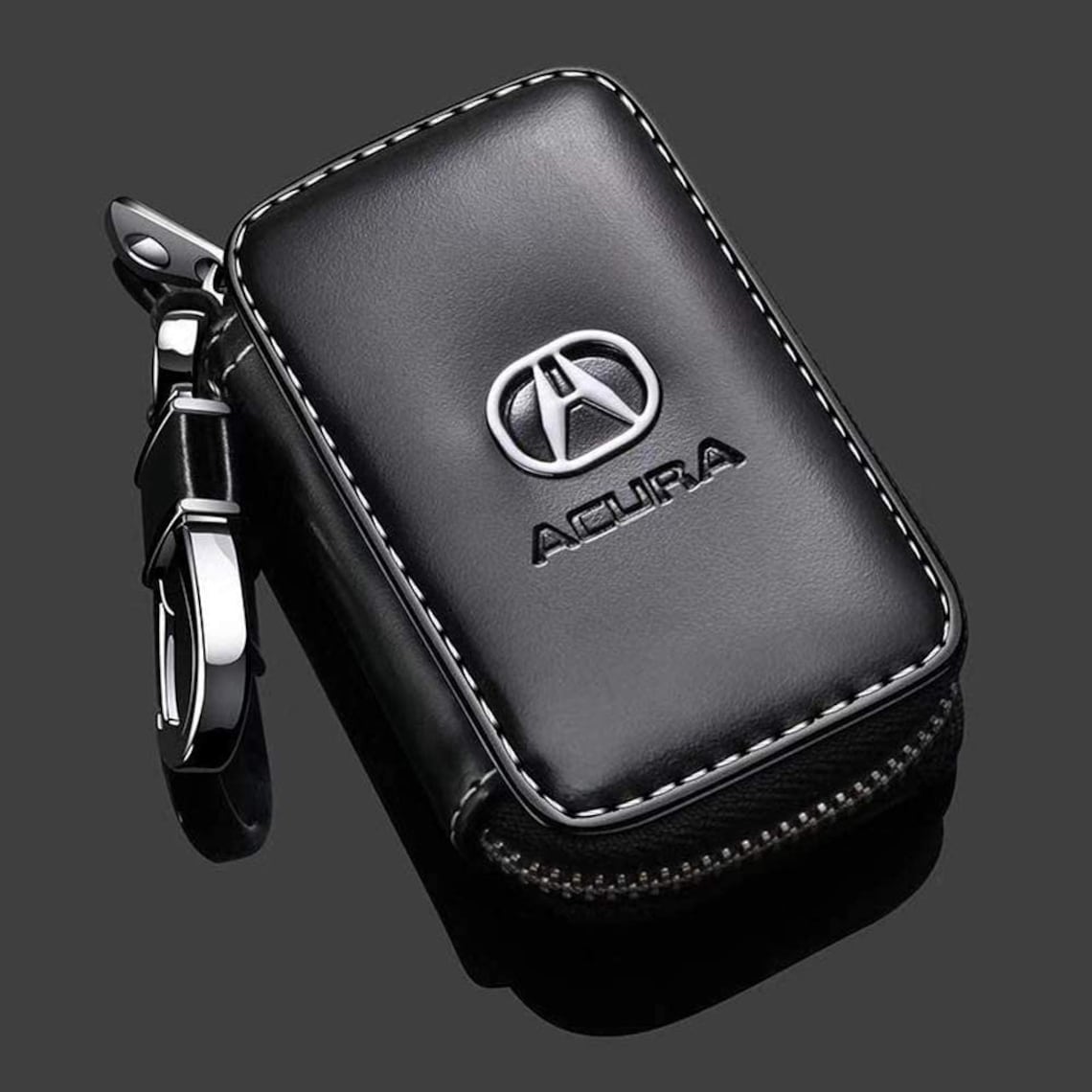 Car Logo Keychain Leather Key Case for ACURA car Key Chain Etsy