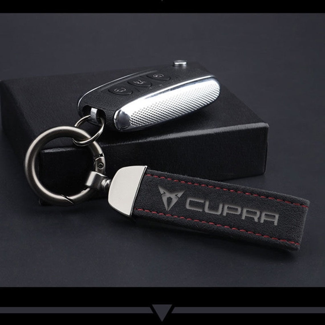 Leather Car Logo Keychain for CUPRA car Key Chain Accessories Etsy