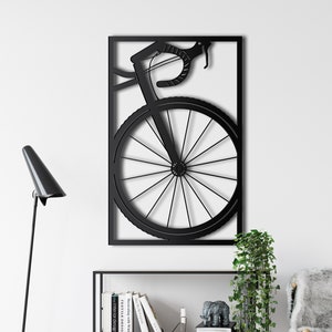 Bicycle Wall Art, Metal Bike Wall Art, Cyclist Gift, Biker Art, Metal Wall Decor, Home Living Room Decor, Wall Hangings, Bicycle  Art