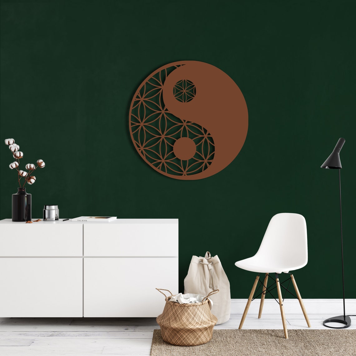 Metal Yin Yang Decor Metal Wall Art Sacred Wall Art Zen - Etsy