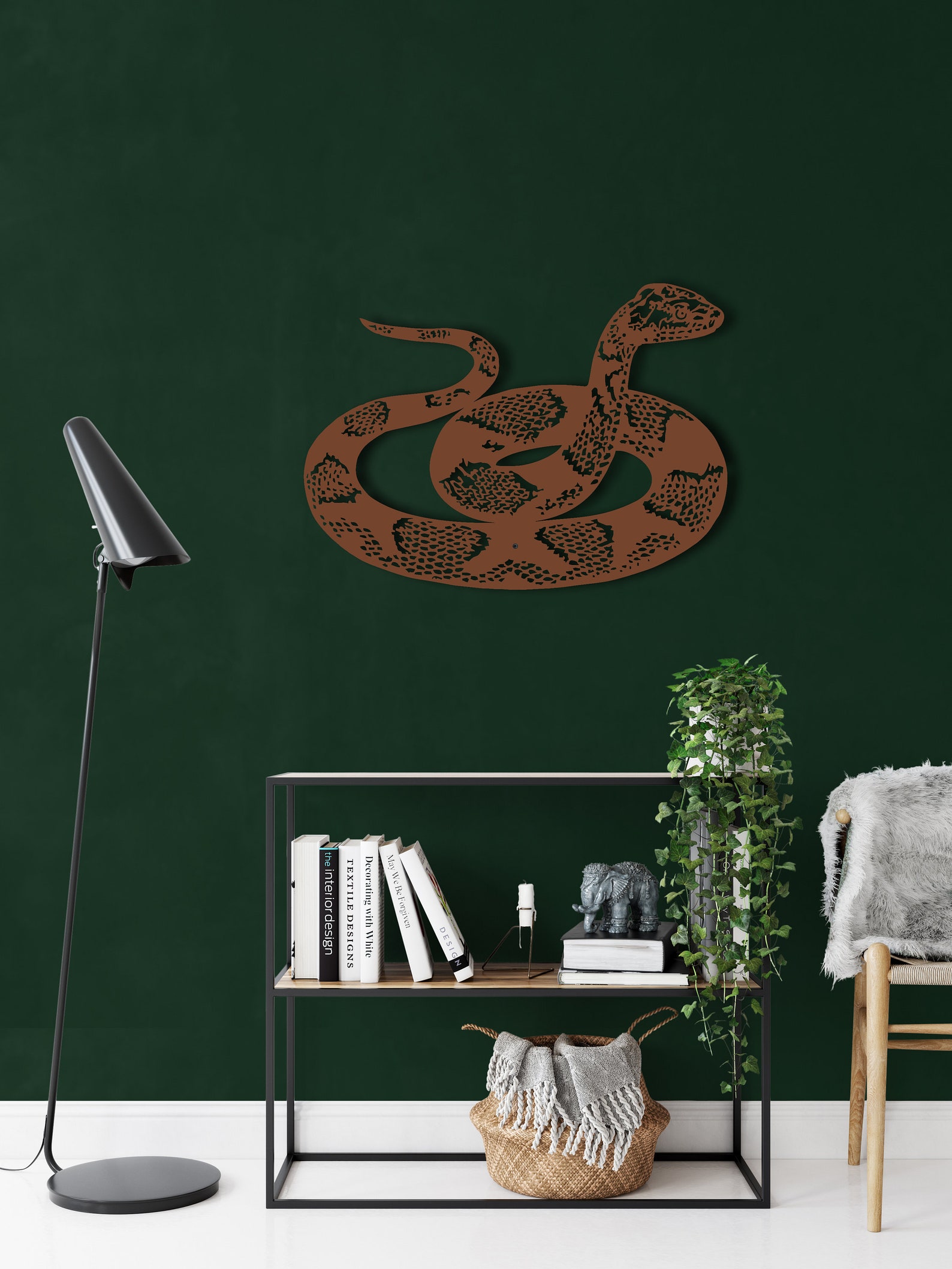 Snake Wall Art Metal Snake Decor Animal Art Metal Wall - Etsy