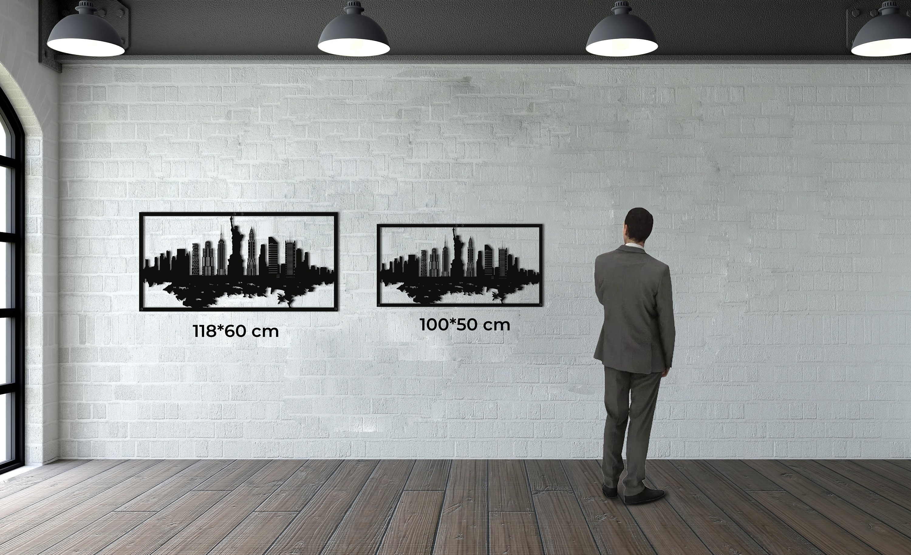 New York Skyline Metal Wall Art Metal Wall Decor Metal Wall | Etsy