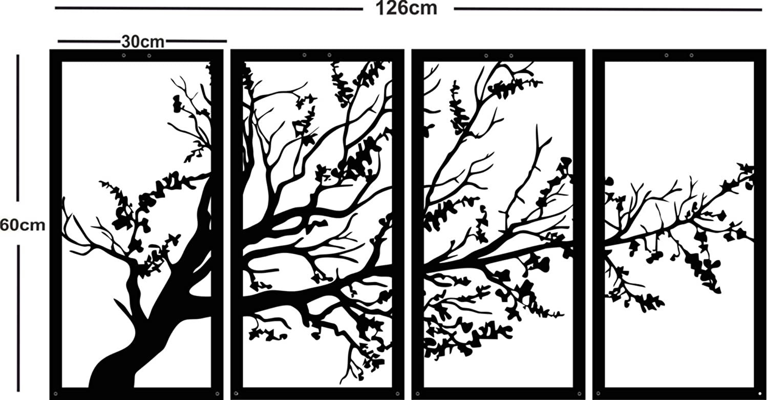 Metal Tree Wall Art Tree Sign Metal Wall Decor Tree of Life Etsy