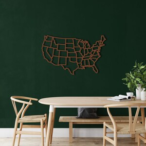 States of America Map Metal USA - Il 300x300.2945527400 B6s9