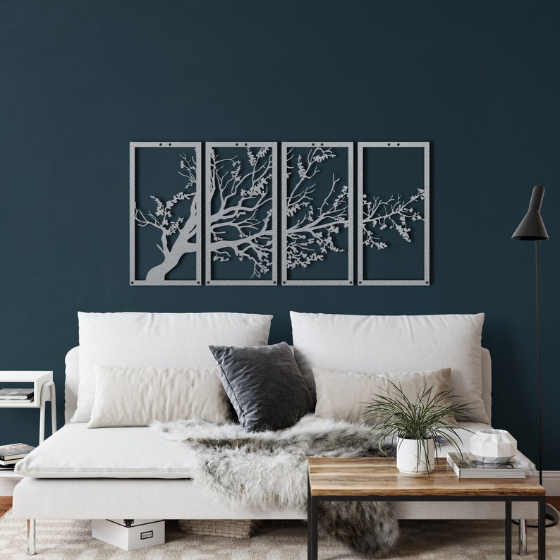 Metal Tree Wall Art Tree Sign Metal Wall Decor Tree of Life Etsy