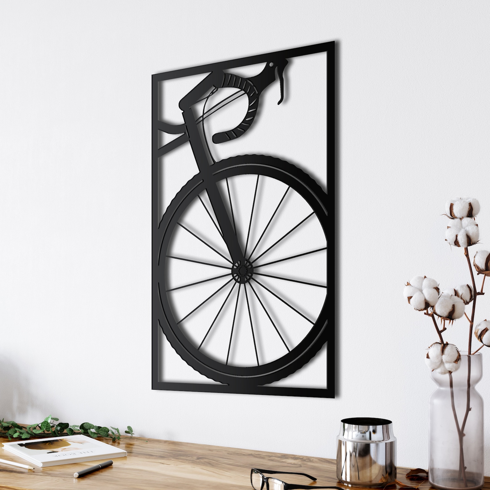 Bicycle Wall Art Metal Bike Wall Art Cyclist Gift Biker Etsy
