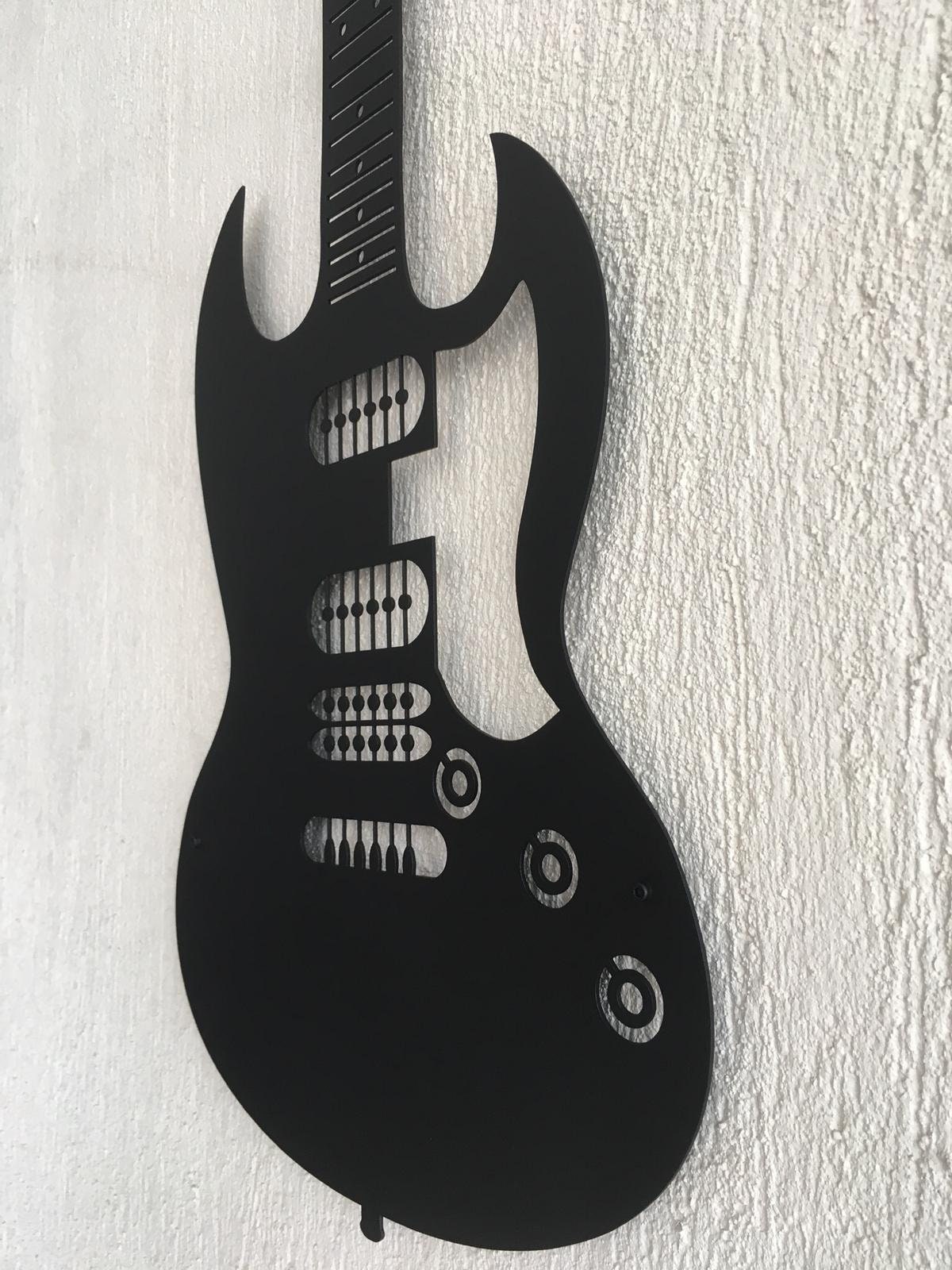 Guitar Decor Music Wall Decor Metal Wall Hangings Home Etsy