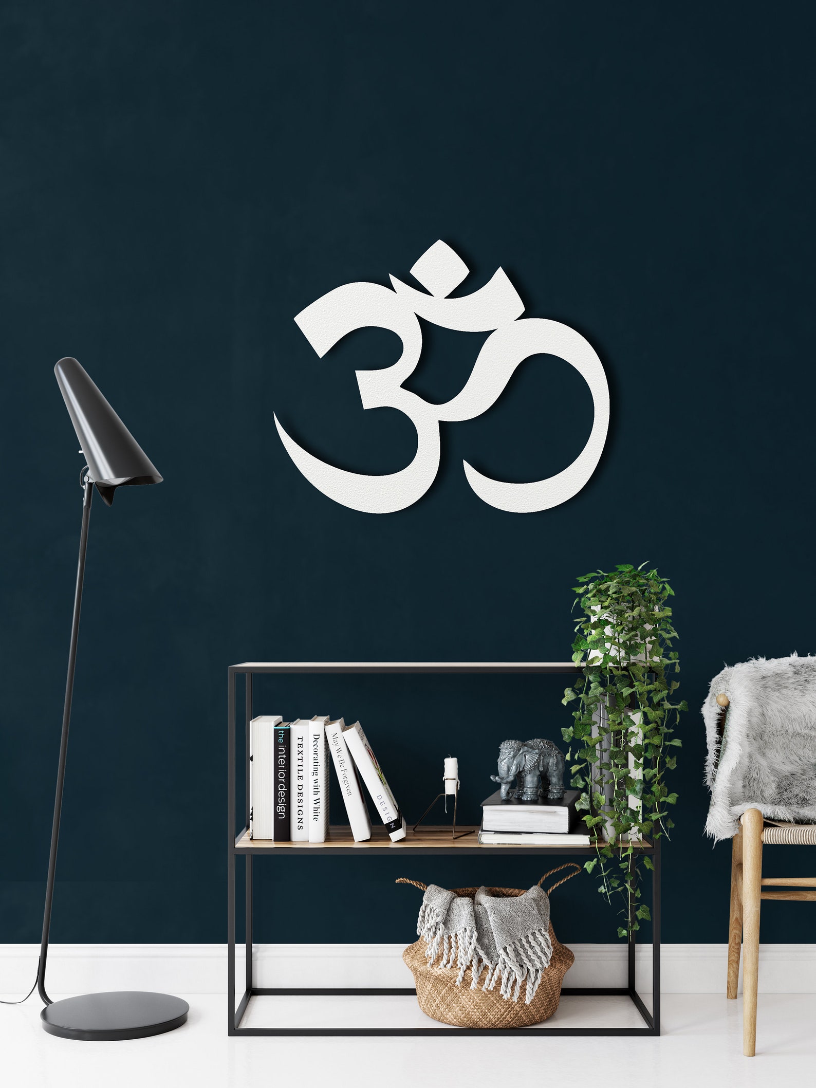 Metal Om Decor Yoga Gifts Metal Wall Art OM Symbol Wall Etsy