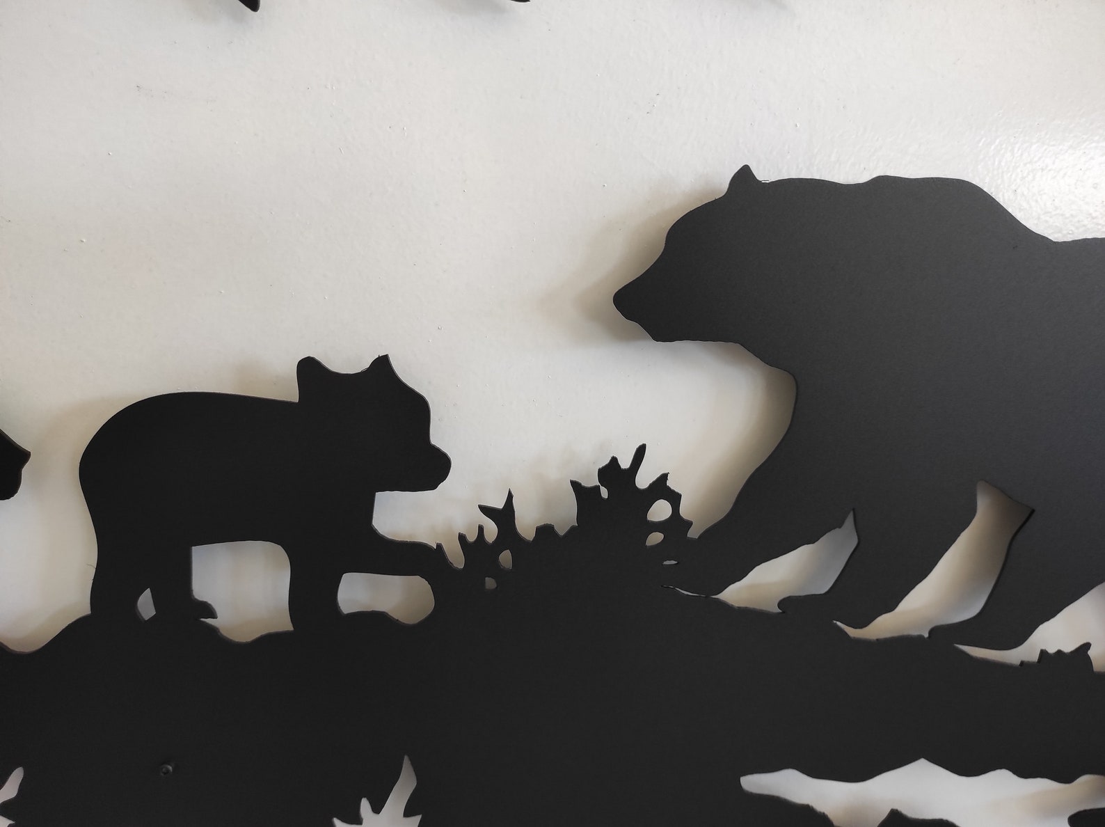 Bear Wall Art Metal Wall Art Metal Wall Decor Living Room Etsy