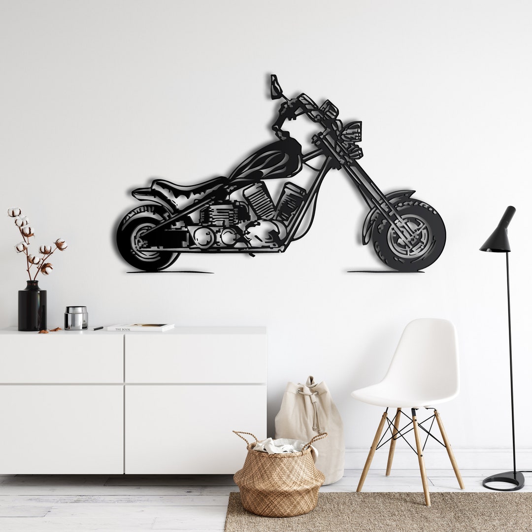 Motorrad Wandkunst, Metall Wandkunst, Metall Wand dekor, Wohnzimmer  Dekoration, Eingangsschild, Home Wandbehang, Fahrrad Liebhaber Geschenk -  .de