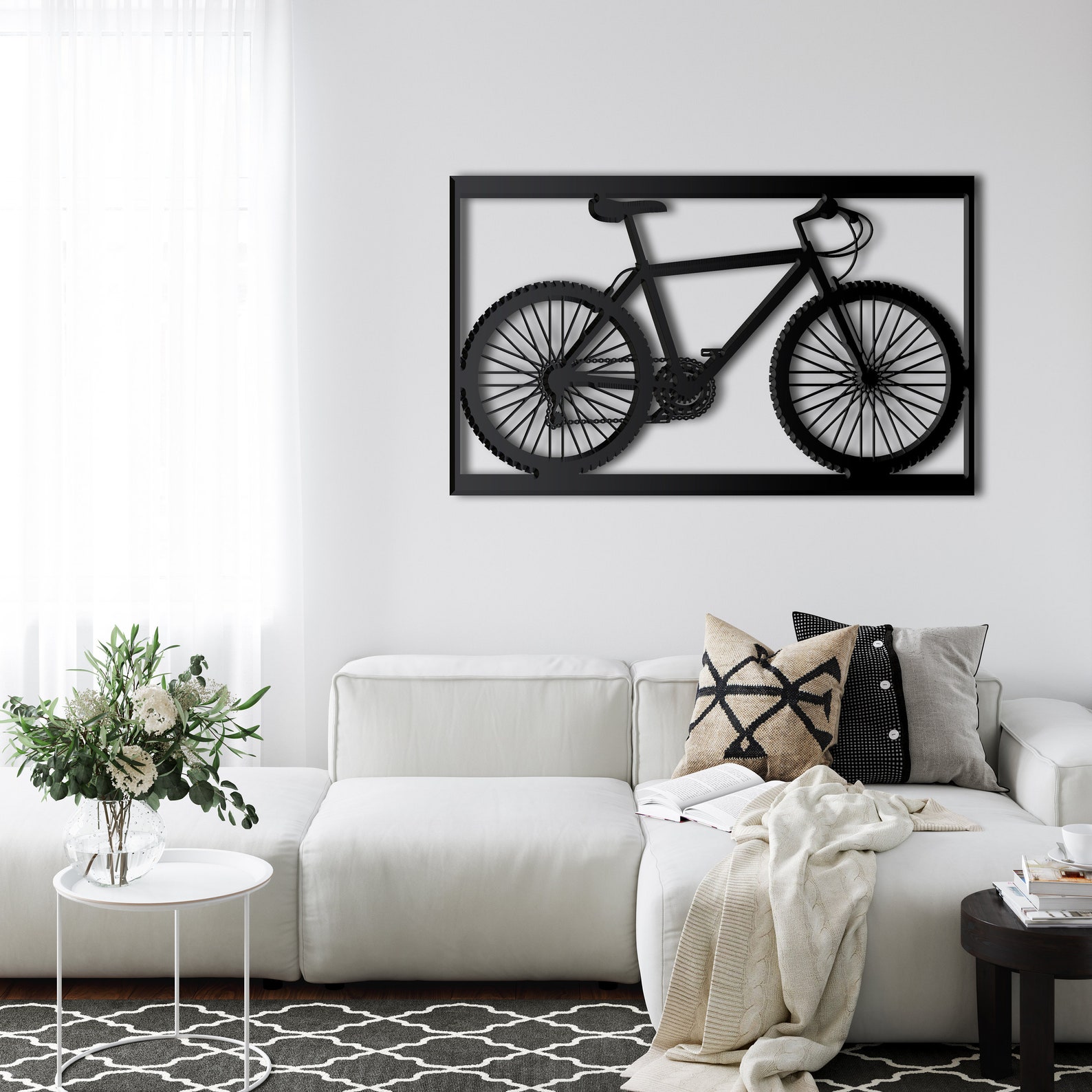 Metal Bike Wall Art Cyclist Wall Art Bicycle Lover Gift Etsy