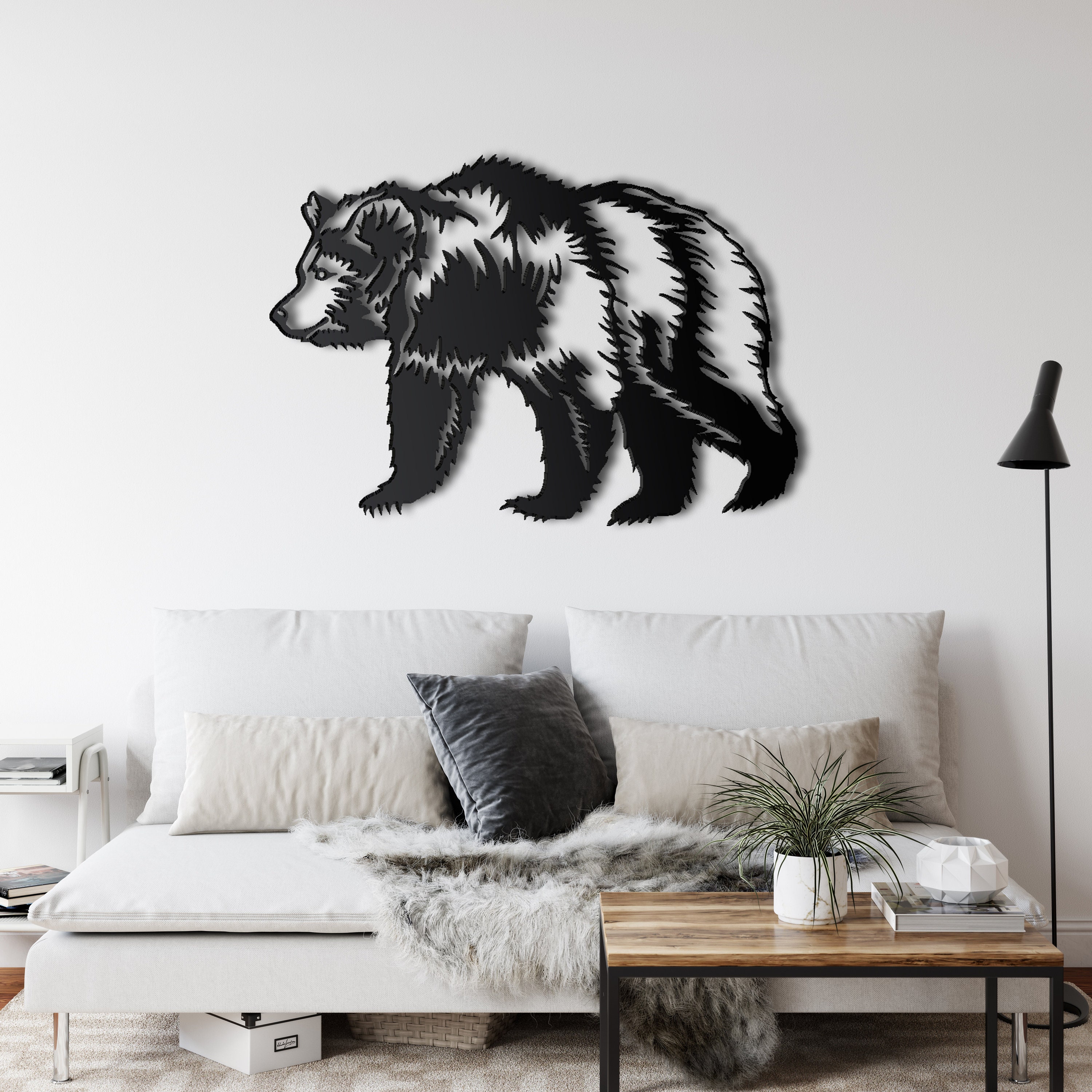 Bear wall art deals