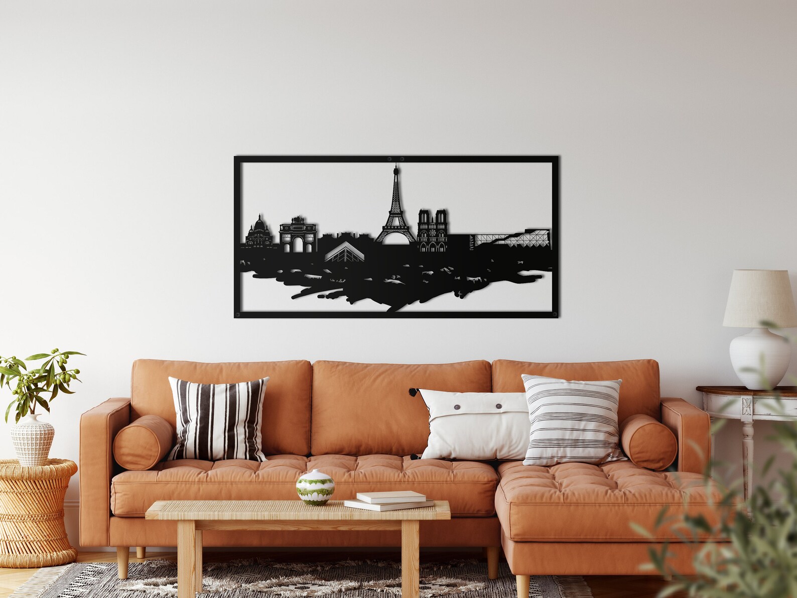 Paris Skyline Metal Wall Art Metal Wall Decor Metal Wall Etsy