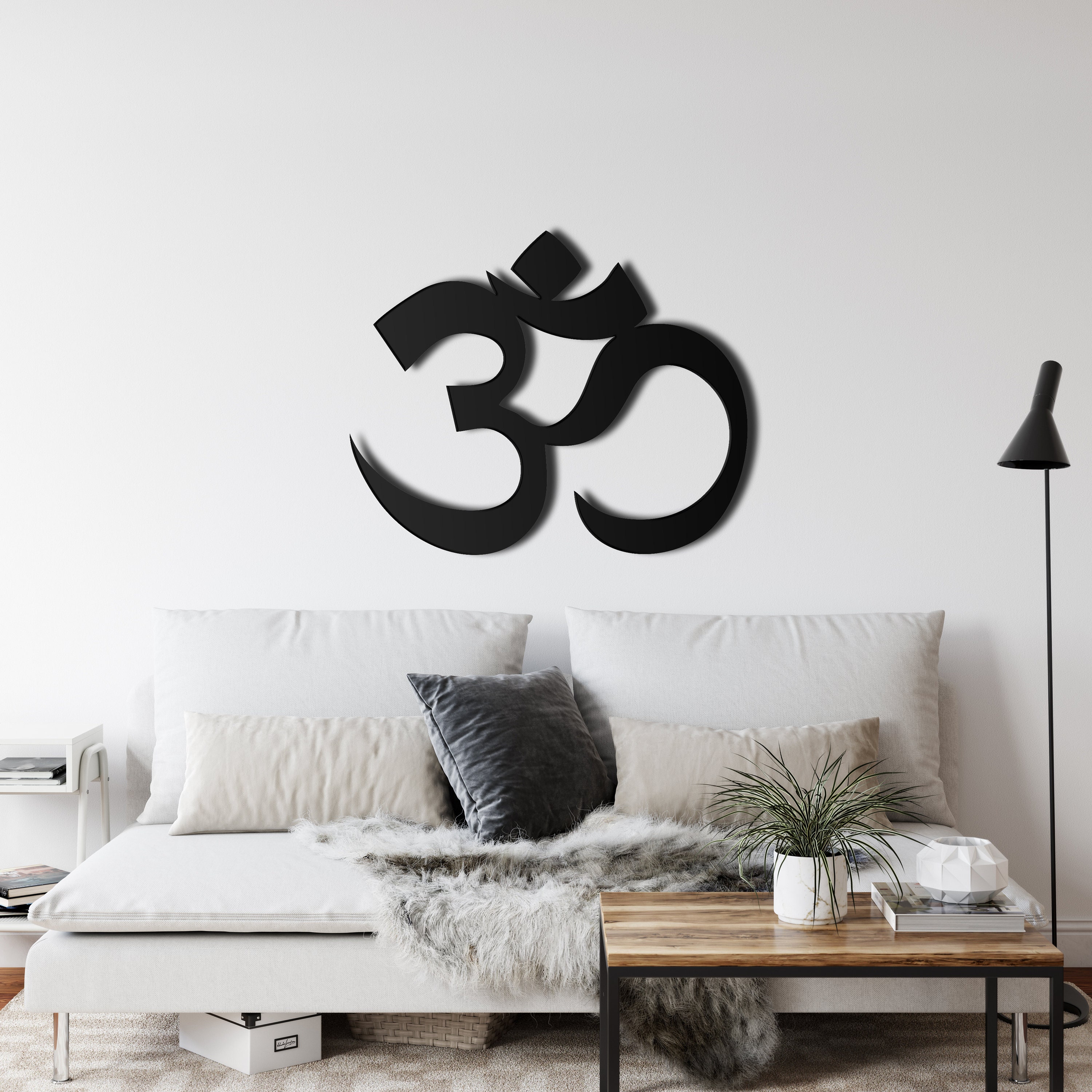 Metal Wall Art, Metal Om Decor, OM Symbol Wall Art, Interior Decoration