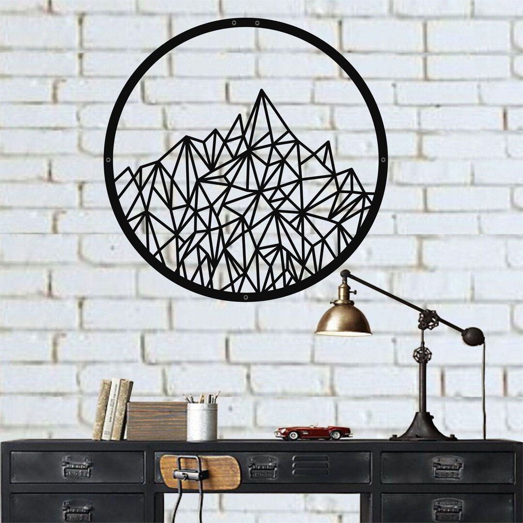 Metal Mountain Wall Art, Metal Wall Decor, Metal Wall Hangings, Home ...