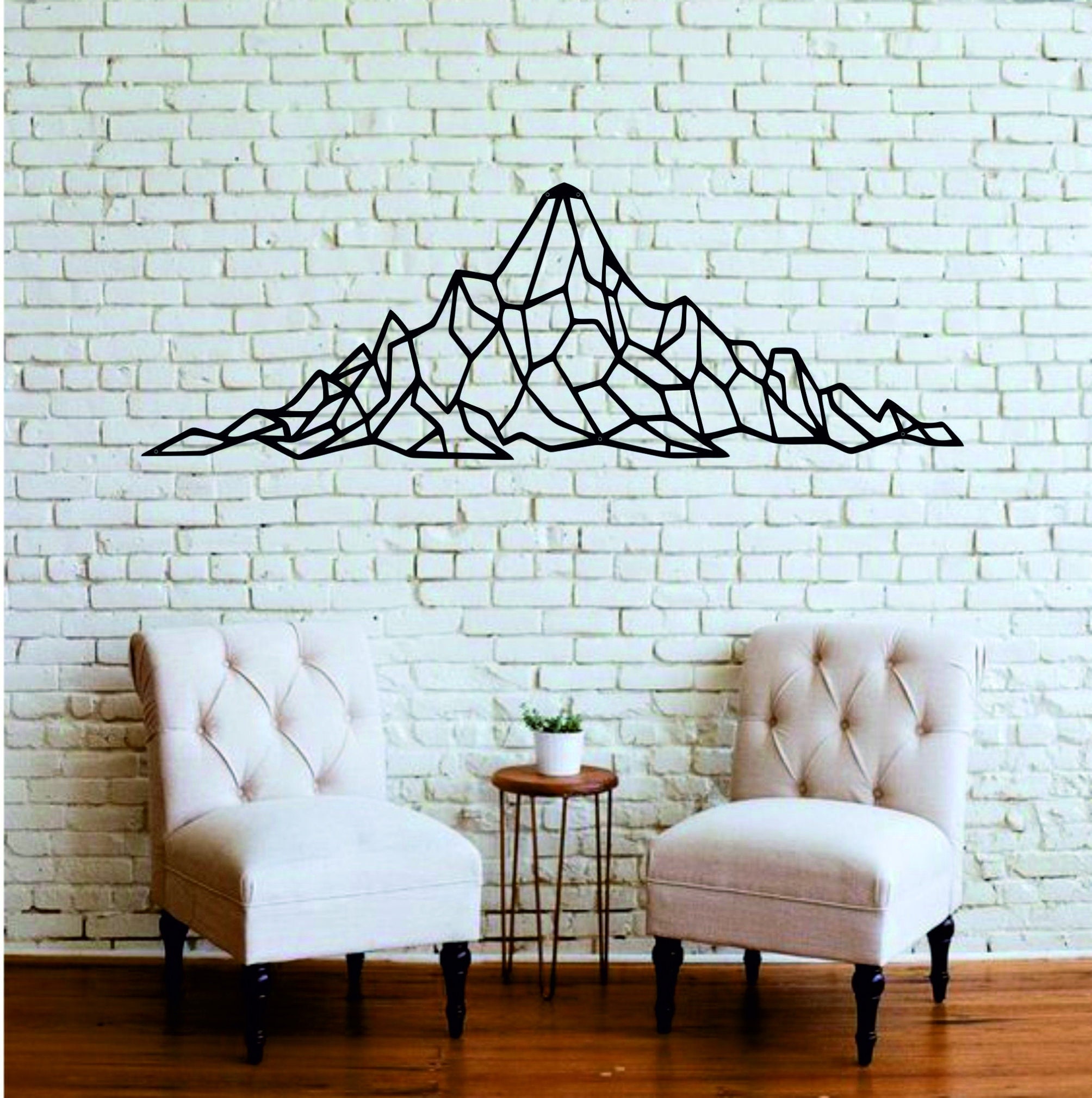 Metal Mountain Wall Art Metal Wall Decor Metal Wall Etsy