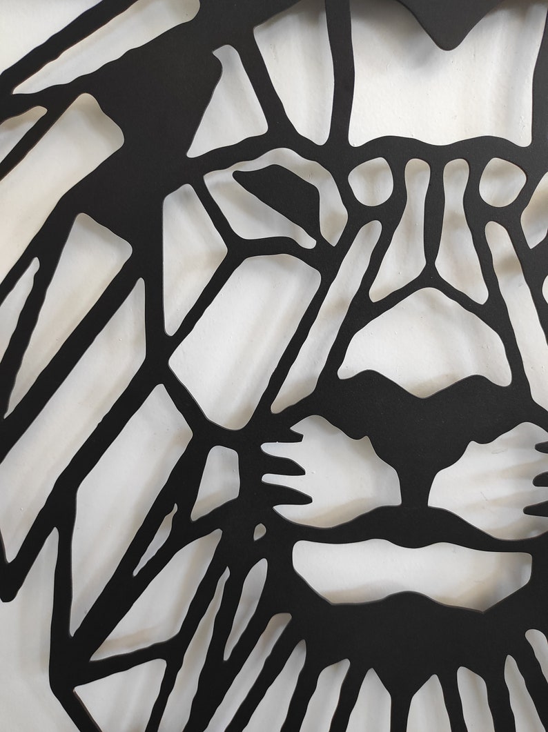 Metal Lion Head Decor Metal Wall Decor Animal Art Wall Etsy