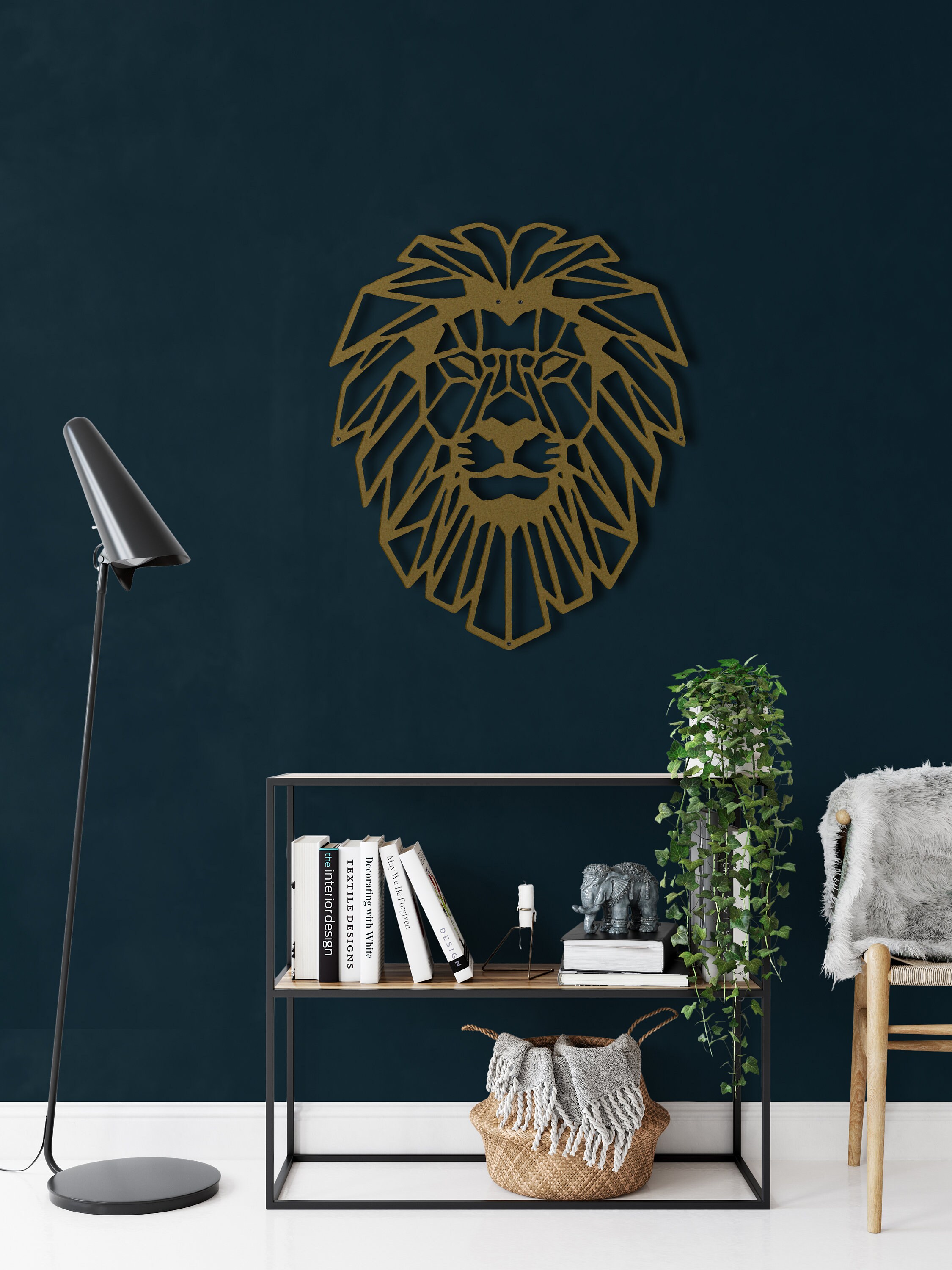 Metal Lion Head Decor Metal Wall Decor Animal Art Wall Etsy