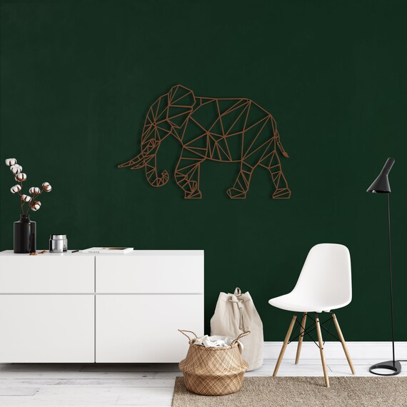 Geometric Elephant Metal Elephant Decor Metal Wall Decor | Etsy Geometric Elephant Metal Elephant Decor Metal Wall Decor | Etsy